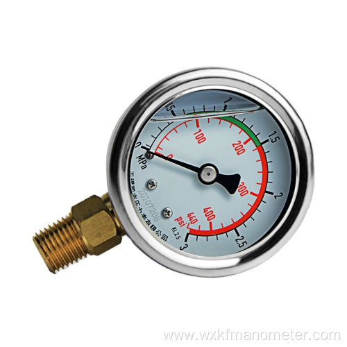 Shockproof pressure gauges YN60 series back bottom connection Shockproof pressure gauges